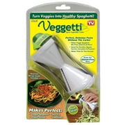Veggetti Spiralizer, Spiral Vegetable Cutter, Vegetable Noodle Maker, as Seen On TV, White Plastic