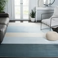 thumbnail image 2 of SAFAVIEH Orwell Christabella Striped Area Rug, Blue/Grey, 6'7" x 6'7" Square, 2 of 10