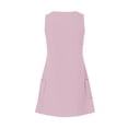 thumbnail image 4 of Summer Dresses for Women 2025 Vacation Casual V Neck Sleeveless Tank Sundress Boho Floral T Shirt Dress with Pockets, Limited Time Offer, Under 10 Dollars, 4 of 6