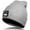 Gray, variant on Beanie with Light, USB Rechargeable Headlamp Beanie, Four Modes of Adjustment Winter Hat with Light, Black