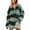 Z001-Black, variant on Oversized Sweatshirt for Women Long Sleeve Button V-Neck Striped Print Pullover Tops Fall Fashion 2025 Loose Fit Tunic Blouses