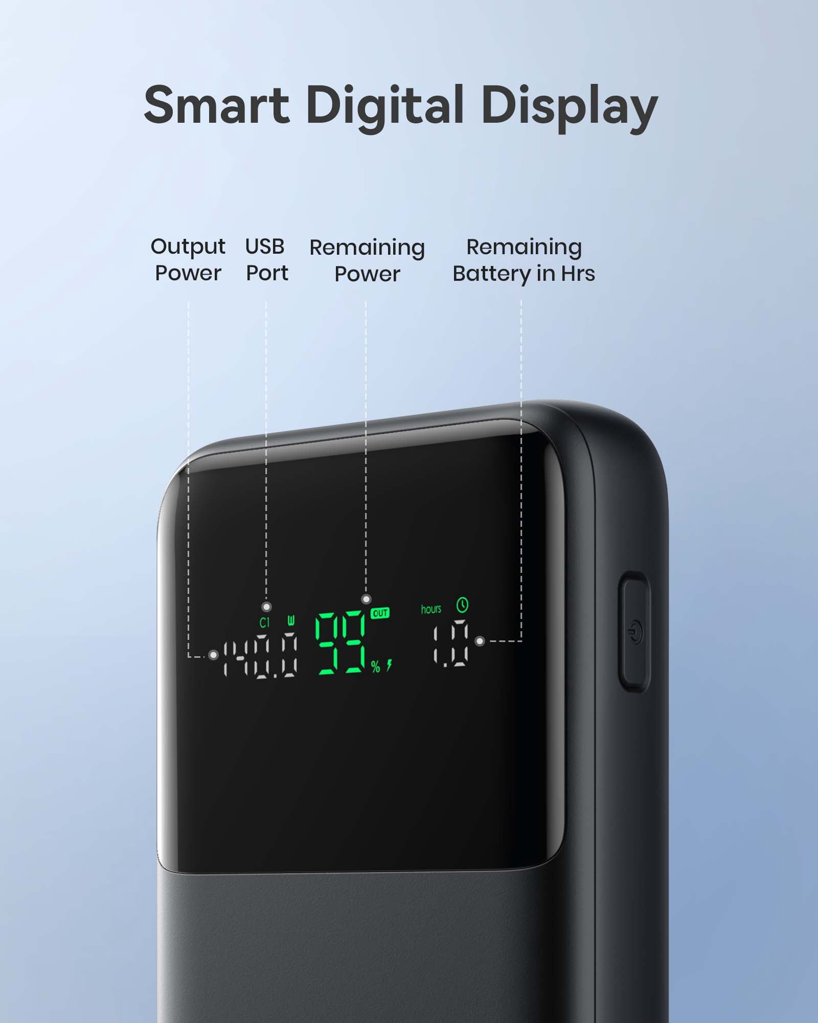 INIU 140W 25000mAh Portable Charger, Smallest & Fast Charging Laptop Power Bank, Compatible with Macbook iPad iPhone, Black