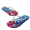 thumbnail image 4 of Chririnla American Flag Print Flip Flops for Women Beach Casual Arch Support Thin Strap Sandal Tie Dye Print Lightweight Soft Footbed Slides Sandals for Pool Walking, 4 of 7