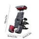 thumbnail image 3 of Accesorios para coche Soporte para teléfono de motocicleta Soporte para teléfono de bicicleta eléctrica Soporte para teléfono de bicicleta Soporte para teléfono antichoque Soporte de plástico para tel, 3 of 6