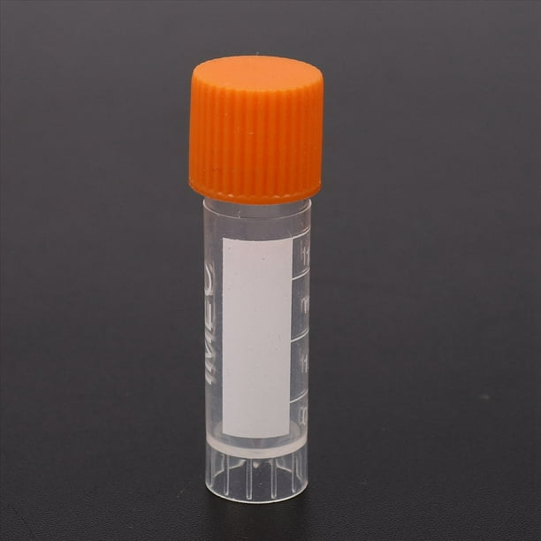 100Pcs 1.8Ml PláStico Graduado 0.063Oz Tubo de Muestra de Tubo de Ensayo Criovial con Tapa de Sellado