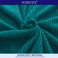 thumbnail image 5 of Subrtex Stretch 1-Piece Textured Grid Armchair Slipcover, Turquoise, 5 of 7