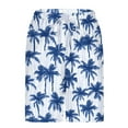 thumbnail image 5 of VBTAPA Mens Hawaii Swim Trunks Lightweight Drawstring Beach Shorts Tropical Summer Board Shorts with Mesh Lining Lighten Sales of The Day Blue XXXL, 5 of 7