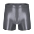thumbnail image 5 of MSemis Men's Swim Trunks Elastic Nylon Underwear High Waist Swim Shorts Swimming Trunk Grey XL, 5 of 6