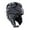 Black, variant on LOVIVER Rugby Helmet Anti Collision Soccer Headgear for Soccer Pitcher Flag Football Black