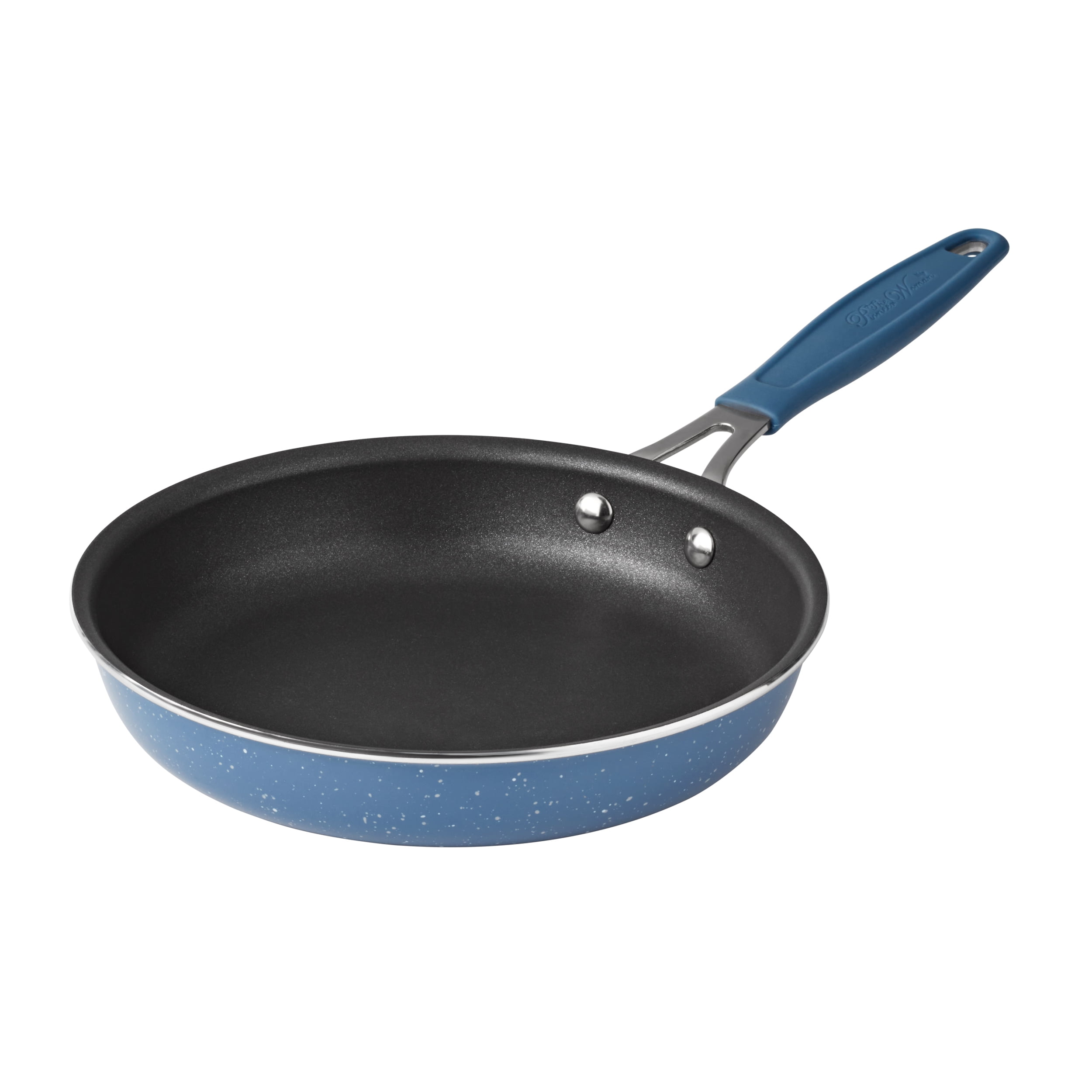 The Pioneer Woman Frontier Speckle 18 Piece Nonstick Aluminum Cookware Set, Blue