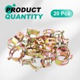 thumbnail image 3 of Uxcell 20pcs Spring Band Type Hose Clamps 32mm Fuel Line Hose Spring Clip Silicone Vacuum Hose Pipe Clamp Low Pressure Tube Clip Fastener, Colorful, 3 of 7