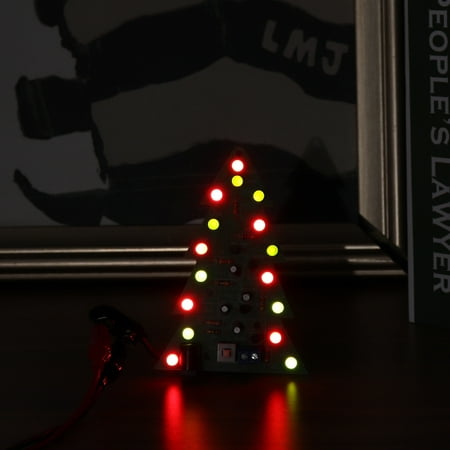 Genuine SP™ Assembled USB Power Christmas Tree 16 LED Color Light Electronic PCB Decoration Tree Children Gift Ordinary