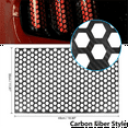 thumbnail image 5 of 4X Car Rear Tail Light Lamp Stickers Honeycomb Type Decal Carbon Fiber Style 48 x 30cm, 5 of 5