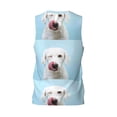 thumbnail image 2 of Rocae Puppy Licks Nose for Men's Basketball Jersey Lightweight and Breathable Athletic Tank Top,Quick-Drying Sports Jersey Large, 2 of 9