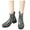 Black, variant on Snakeskin Chelsea Dress Boots for Women Fashion Casual Leather Square Toe Chunky Mid Heel Short Ankle Booties