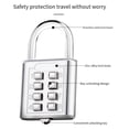 thumbnail image 3 of 8-Digit Password Combination Padlock Zinc Alloy Suitcase Smart Password Lock, 3 of 4