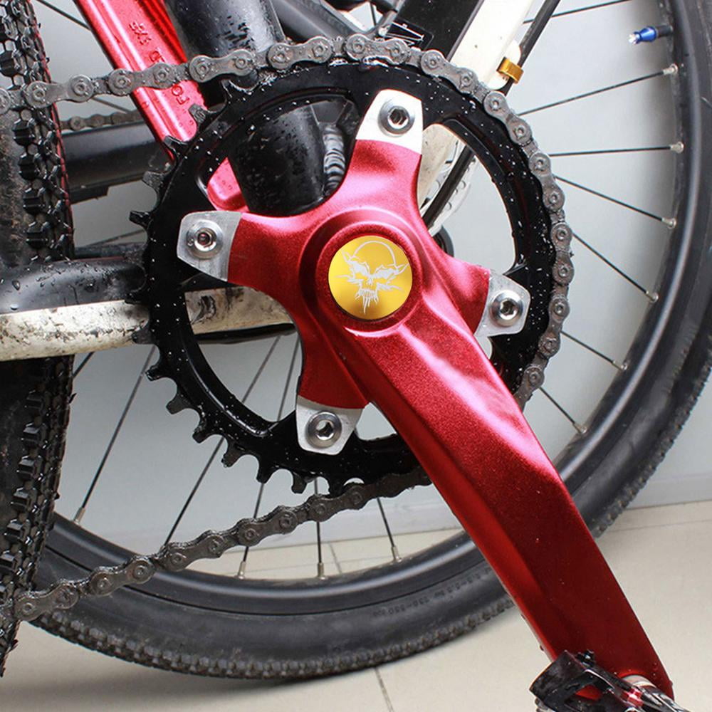Aluminum Alloy Hollow Crank Dust Cover 2 Pcs Waterproof&Anti-dust Bike Crank Covers Bicycle Accessory for Mountain Bike 