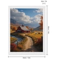 thumbnail image 2 of Diamond Art Kits for Adults - Autumn Farm Landscape With Horses 5d Diamond Painting for Adults, Diamond Art for Adults Beginners, Frameless Diamond Painting Kits for Adults for Home Wall Decor, 2 of 7