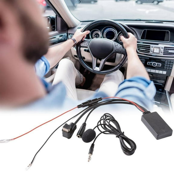 Car Bluetooth-compatible Receiver For Pioneer Ip-Bus 11Pin Aux Receiver Adapter Black ABS Plastic Accessories For Vehicles