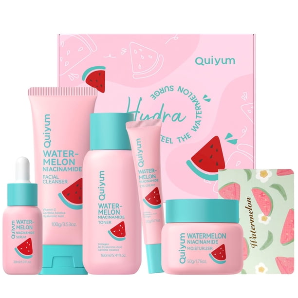 Set de Cuidado de la Piel QUIYUM Niacinamida de Sandía 5 en 1