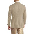 thumbnail image 3 of Kixjoy Mens Blazer Jacket Big and Tall Long Sleeve One Button Blazers Casual Regular Fit Lightweight Coat Basic Winter Fashion Mens Sport Coat with Pockets, Khaki 3XL, 3 of 3