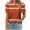 Brown, variant on Women Puff Sleeve Short Sleeve T Shirt Wave Striped Round Neck Casual Summer Tops Pocket Blouse Soft Breathable Daily Beach Vacation Wear Tunic Shirts Contrast Color Tee Top