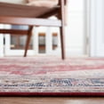 thumbnail image 5 of SAFAVIEH Tucson Martha Traditional Machine Washable Runner, 2'6" x 8', Red/Navy, 5 of 9