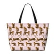 thumbnail image 2 of Honeii Leopard Print for Tote Bag with Adjustable Strap,Beach Bag, Waterproof Sandproof Beach Tote Bag, Large Capacity Foldable Beach Bags, 2 of 7