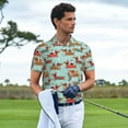 thumbnail image 3 of Balery Dachshund Christmas Play Camisa Polo de Hombre con Estampado, de Manga Corta y Tejido Medio, Camisa Tipo Golf Polo-3X-Large, 3 of 6