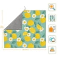 thumbnail image 3 of Xecao Lemons Chamomile Flowers And Leaves Print Dish Drying Mat for Kitchen Counter,Absorbent Coffee Bar Mat, Dish Drainer Rack Mats,Dining Room Decoration, 3 of 8