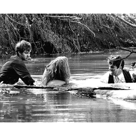 Bonnie And Clyde Michael J. Pollard Faye Dunaway Warren Beatty 8x10 inch photo