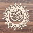thumbnail image 4 of Decoración hogareña Gwong Wall colgante portátil hueco de madera patrón geométrico meditación oriental casa arte decoración para el hogar Gwong 21073666, 4 of 6