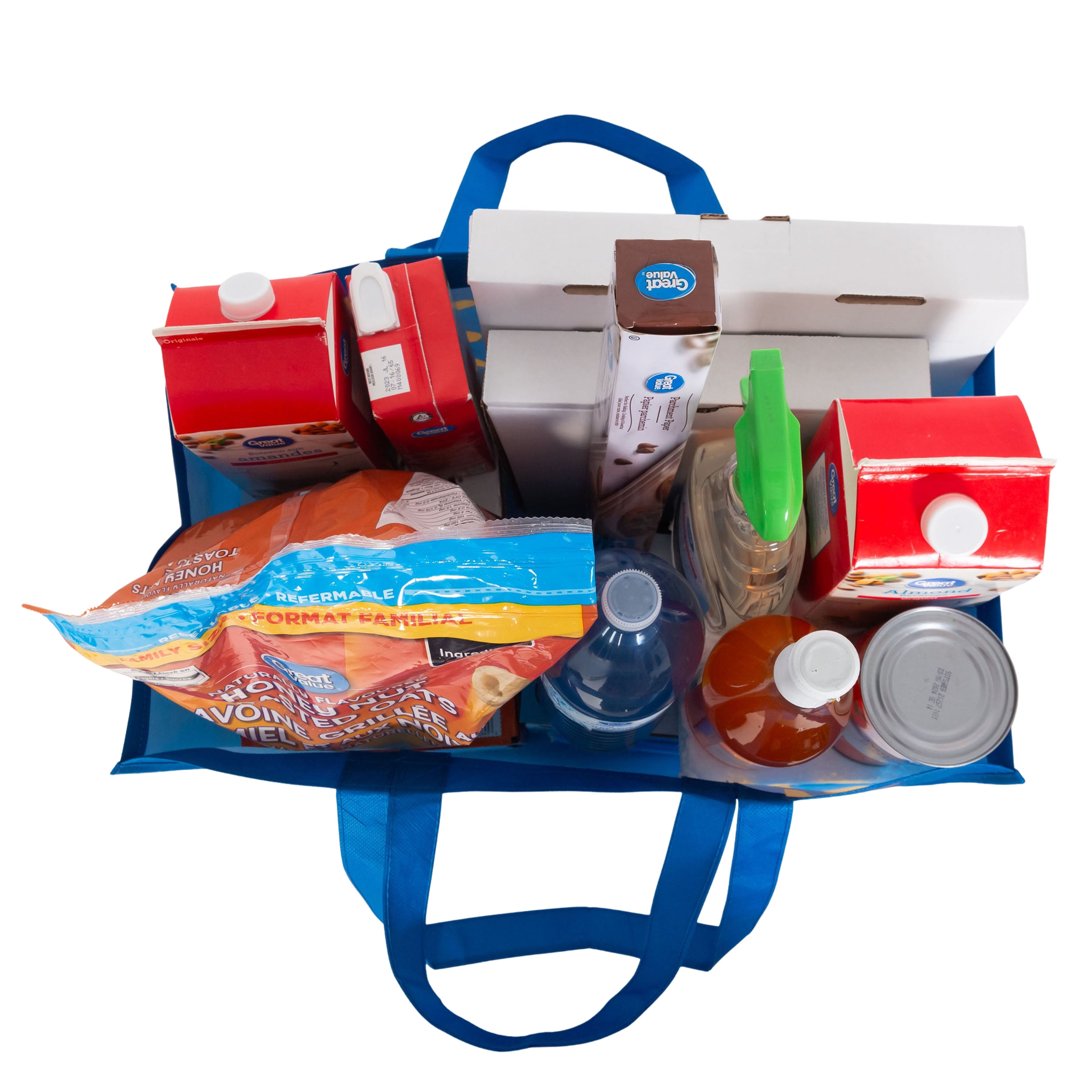 Reusable Grocery Shopping Bag with Double Handles, Large Capacity Heavy Duty Tote Bag for Groceries