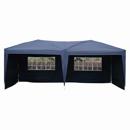 Akoyovwerve 3 x 6m Waterproof Folding Pop Up Canopy Gazebo Party Tent with Sidewalls and Mesh Windows,