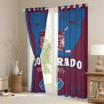 thumbnail image 2 of jejeloiu Ice Hockey Black Out Curtains,Sport City Curtains Pack of 2 (42x63 Each),Colorado Bedroom Curtains For Boys Teens,Ultra Soft Home Decor, 2 of 5