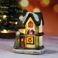 thumbnail image 4 of Jiaroswwei 1Set Christmas House Figurine Micro Landscape Luminous Design Resin Creative Resin LED Light House Wedding Decoration, 4 of 8