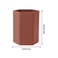 thumbnail image 4 of Ovzne Hexagonal Brush Pot Office Desktop Brush Pot For Primary School Students Pen Container On Clearance, 4 of 5