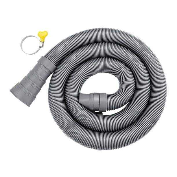 5 Feet Universal Washing Machine Drain Hoses EVA with Clamp Extension