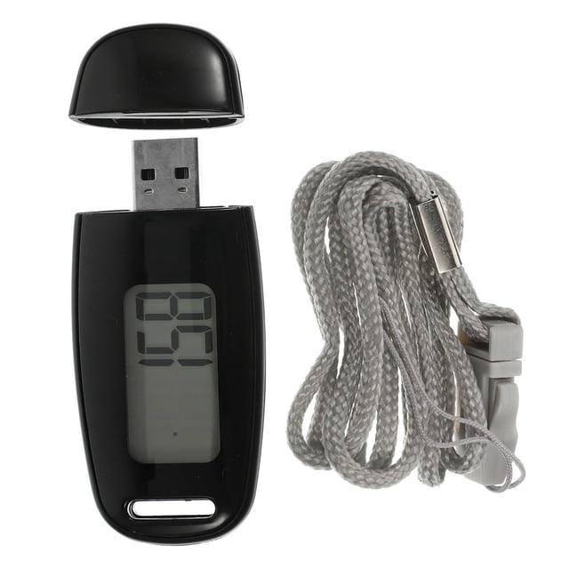 MesaSe Podomètre Grand Écran Outil Clip-on Lanière Marche Rechargeable Réutilisable