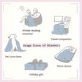 thumbnail image 6 of Easter Throw Blanket with Hydrangea Bunny, Soft Flannel Easter Blanket for Adults, Spring Floral Rabbit Fuzzy Cozy Blankets for Couch Sofa, 40x50 Inch, 6 of 7