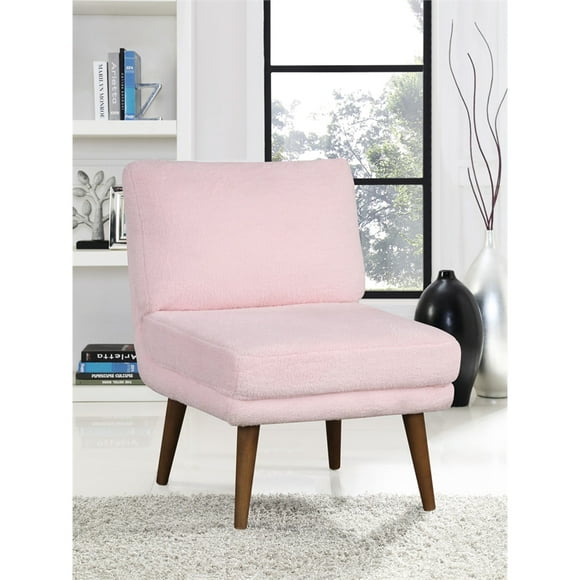 Lifestyle Solutions Dalton Accent chair in Pink Fabric Upholstery