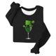 thumbnail image 3 of Camiseta de Cuello Redondo de la Blusa de la Impresión Suelta Casual para el Uso de Vacaciones, Camisetas de Navidad de Manga Larga de la Mujer con Detalles Festivos, 3 of 5