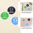 thumbnail image 3 of OULII Waste Management Stickers 12Pcs Square PVC for Recycling Bins Suitable for Everyone, 3 of 8