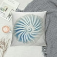 thumbnail image 2 of GOSMITH  Jellyfish Sea Creatures Pattern Square Cushion Cover -Shell White Throw Pillowcase - Nautical Themed Blue Decorative Accent Pillow Cover, 2 of 5