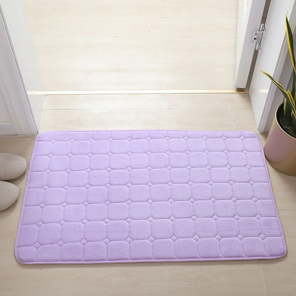Bath Mat, Memory Foam Bath Rug, Cotton Bathroom Floor Mat, Absorbent Shower Mat for Bathroom Bedroom, 1 Piece