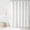 Neutral & White, variant on Coastal Chic Scallop Edge Linen-Textured Shower Curtain, Single 72" W x 72" L, - Scalloped Shower Curtains - Coastal Bathroom Curtain