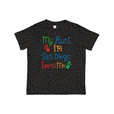 

Inktastic My Aunt in San Diego Loves Me Gift Toddler Boy or Toddler Girl T-Shirt