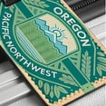 thumbnail image 6 of Oregon OR Pacific Northwest State Travel Vacation Stamp Faux Leather Travel Luggage Tag, 6 of 7