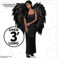 thumbnail image 3 of UNDERWRAPS Large FOAM Costume Angel Wings - Adult Huge Halloween Costume, Photoshoot Prop for Men & Women, (Black), 3 of 10