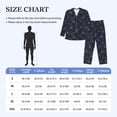 thumbnail image 4 of Yiaed Copper-Gold Gloss Outline Cherry Print Men’s Pajamas Set - Long Sleeve Button Down Sleep Shirt and Pajama Bottoms Sleepwear Set Mens Pjs Sets Men's Pajama Bottoms-Large, 4 of 7